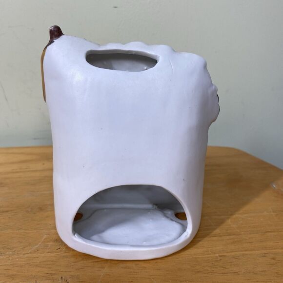 River Grove Pottery Works Porcelain Nativity Tea Lite Holder Christmas Holidays - Picture 3 of 6